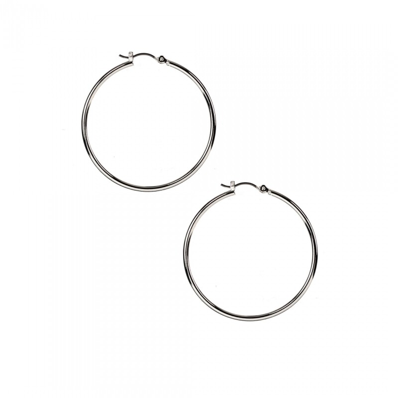 Pe Sil Hoop-Ec-2616 - Silver Silver