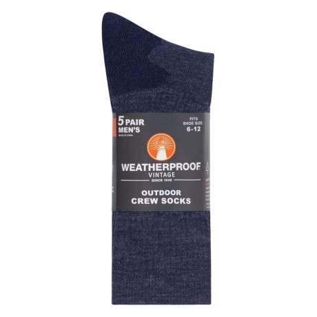 Set x5 medias de lana Weatherproof Azul