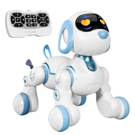 Mascota Robot Inteligente Control Remoto Con Sonido Celeste