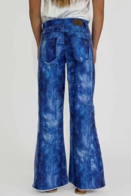 PANTALON AQUARELA DENIM Azul