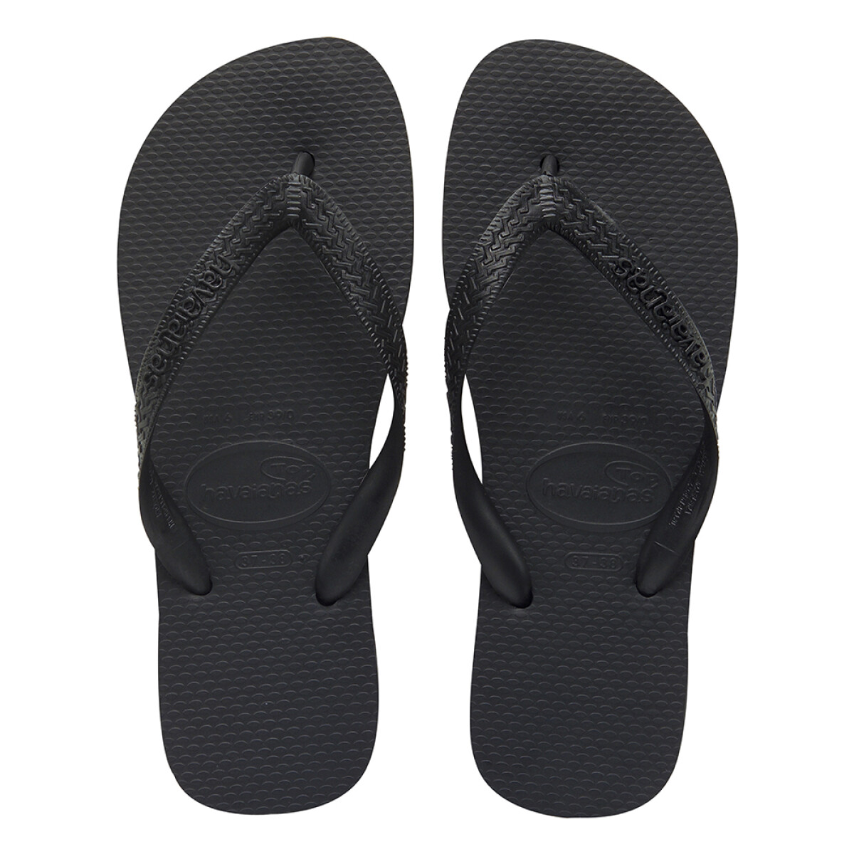 Ojotas Unisex Havaianas Top Havaianas - Negro 