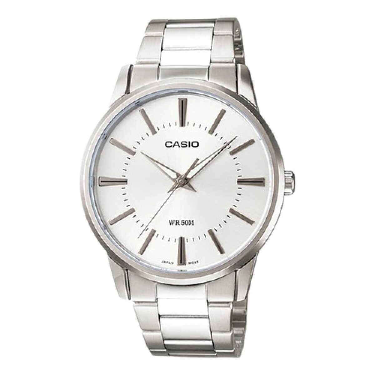 Reloj análogo Casio Resistente al agua - Plateado,Blanco 