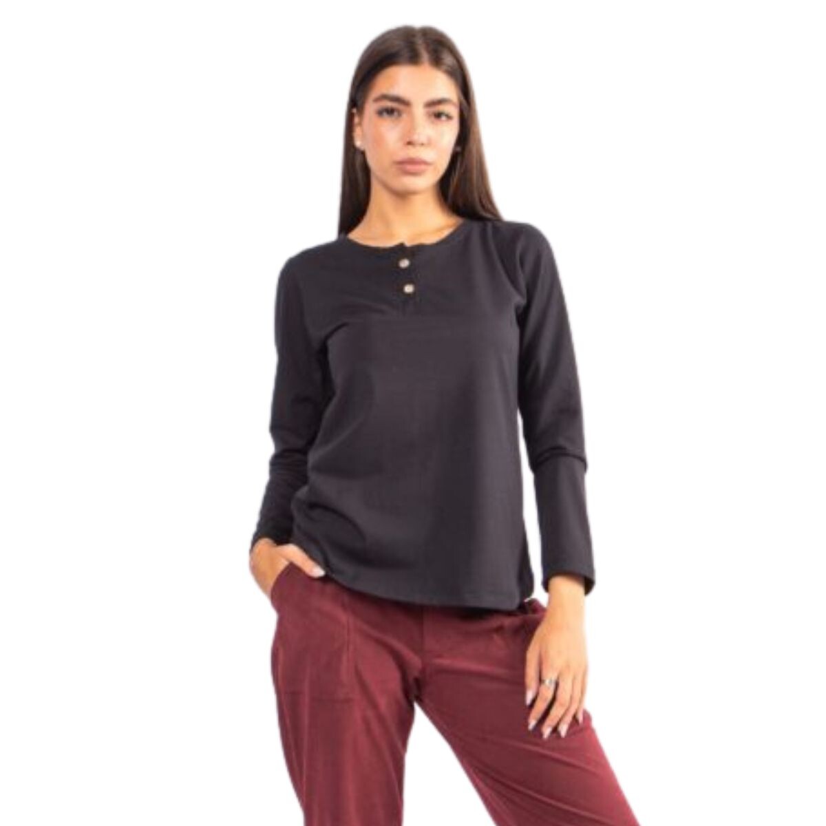 REMERA AGUADA S-XXL - NEGRO 