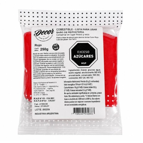 Pasta Americana Rojo 250g Pasta Americana Rojo 250g