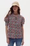 Camisa Cambria en Algodon Red Dahlia