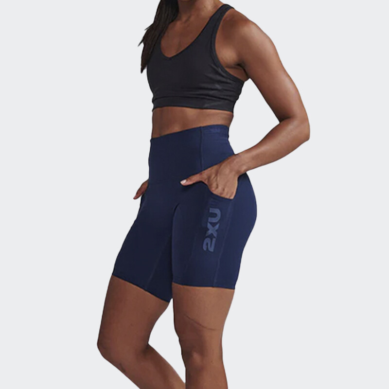 Short 2XU Form Stash Hi-Rise Bike Short Azul