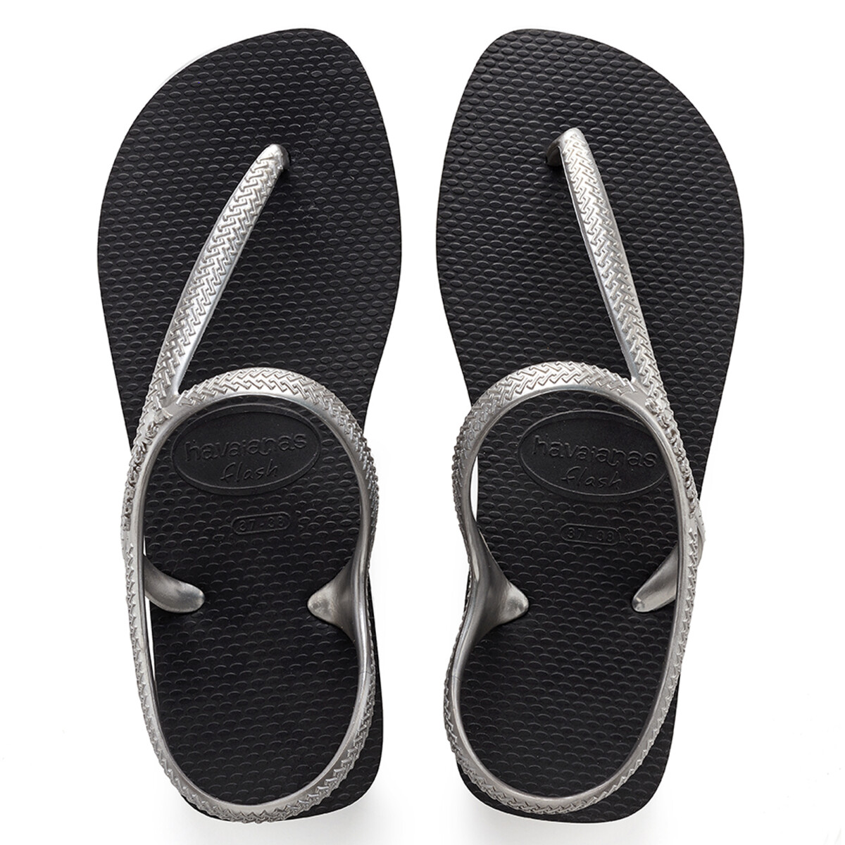 Sandalia de Mujer Havaianas Flash Urban - Negro - Plateado 