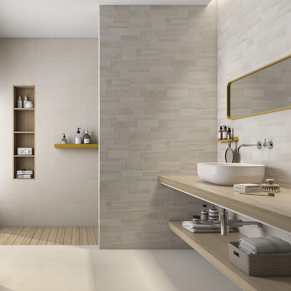 REVESTIMIENTO SHAKE BEIGE "A" 31X60 CM Revestimiento Shake Beige "a" 31x60 Cm