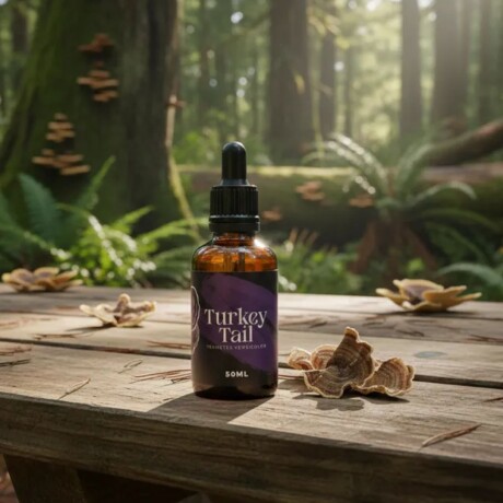 Tintura de Turkey Tail Trametes Versico 50ml Mushlove Tintura de Turkey Tail Trametes Versico 50ml Mushlove