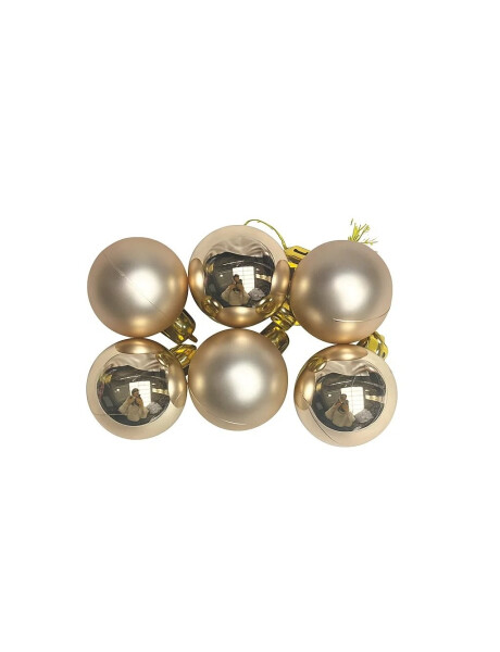 ESFERA BRILLANTE MATE 4CM X 6 UNIDADES CHAMPAGNE ESFERA BRILLANTE MATE 4CM X 6 UNIDADES CHAMPAGNE