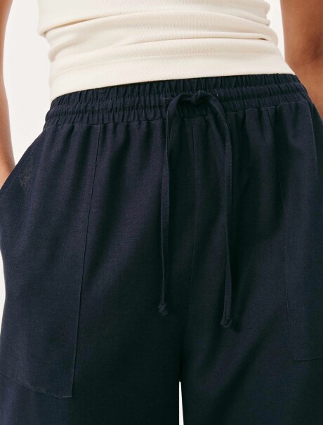 PANTALÓN RECTO DE CINTURA ALTA NEGRO