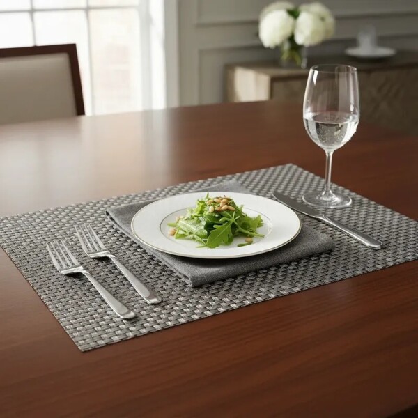 Individual De Pvc Gris Plata - F/pmtp-01 - Bg Individual De Pvc Gris Plata - F/pmtp-01 - Bg