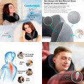 Almohada De Viaje Viscoelástica Tapa Ojos Y Tapa Oídos Negro