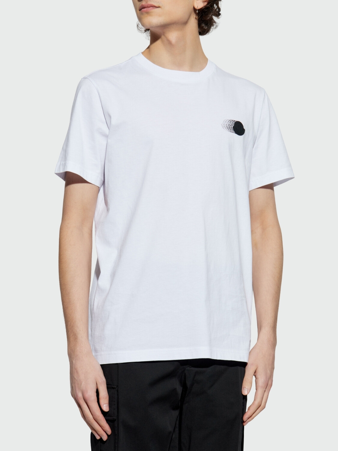 Moncler - Remera de Algodón Logo 0
