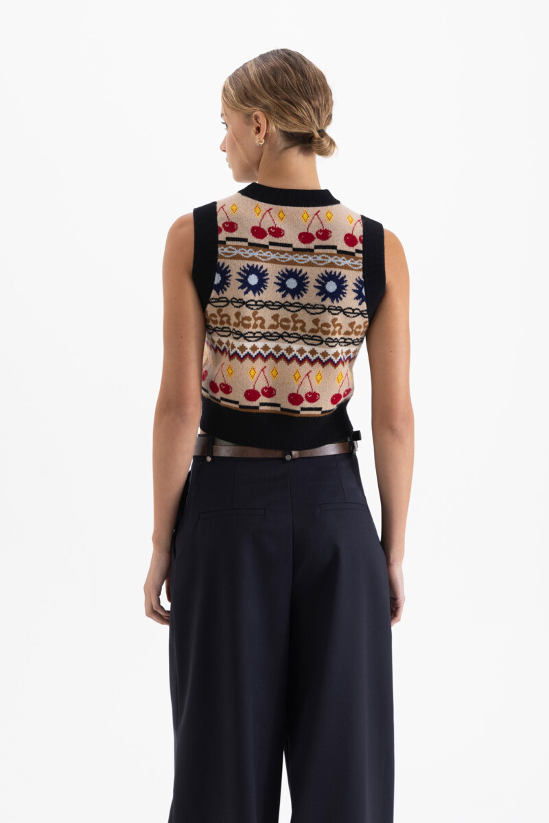 CHALECO MILA Multicolor