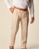 Pantalón Lino Corte Clásico Beige