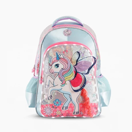 Mochila Infantil Footy Unicornio Luz Led 001