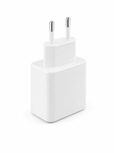 FICHA DE CARGADOR TIPO C Y USB BLANCO