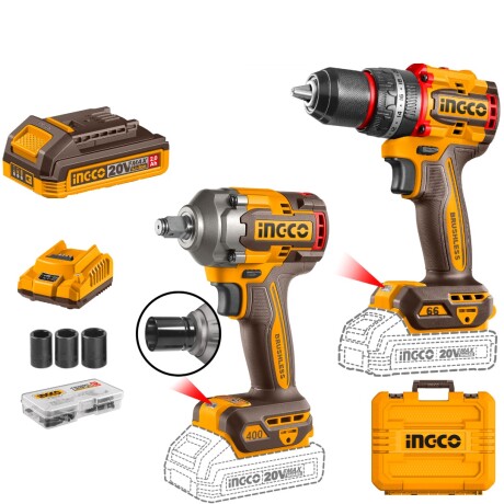 Set Atornillador Y Llave De Impacto Ingco CKLI20275 Ub 001