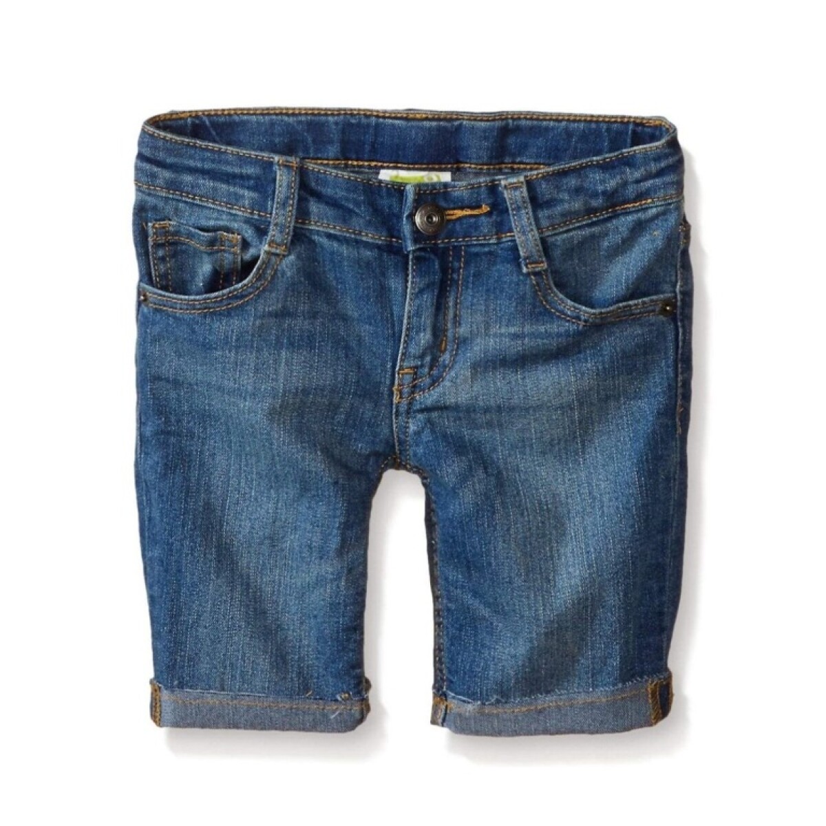 Short bermuda jean con dobles 