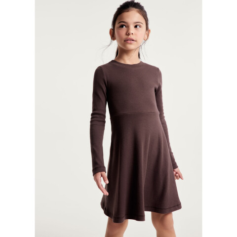 VESTIDO ML FEM MARROM ESCURO