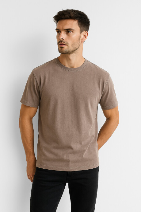 Remera Cappu Taupe / Mink / Vison