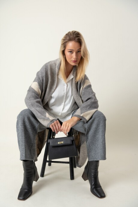 SACO CORNALINA Gris claro