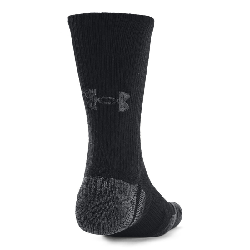 UA Performance Tech 3pk Crew-WHT BLK-001