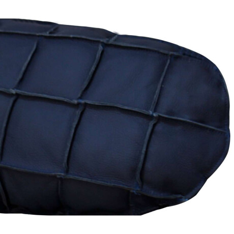 Almohadion Cuero 56x35cm oval chico Azul