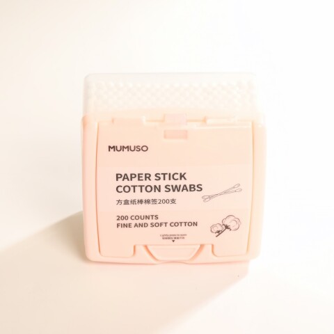 HISOPOS DE ALGODÓN CON PALO DE PAPEL (200 CUENTAS) HISOPOS DE ALGODÓN CON PALO DE PAPEL (200 CUENTAS)