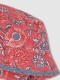 Gorro Estampado Flores Gris