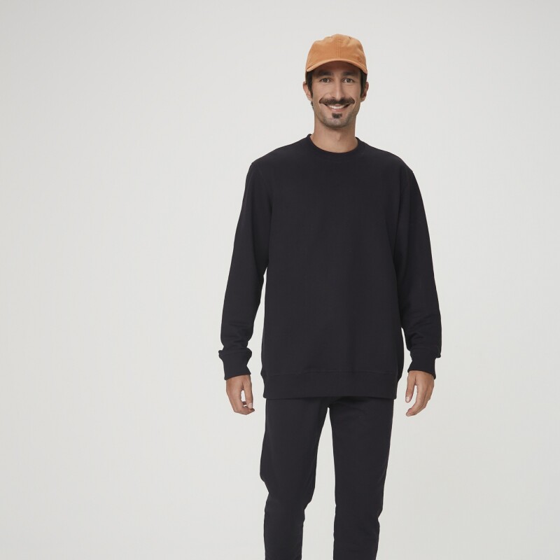 BLUSAO MASC NEGRO