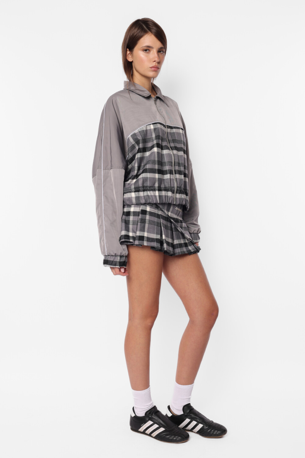 Campera Argyl Gris