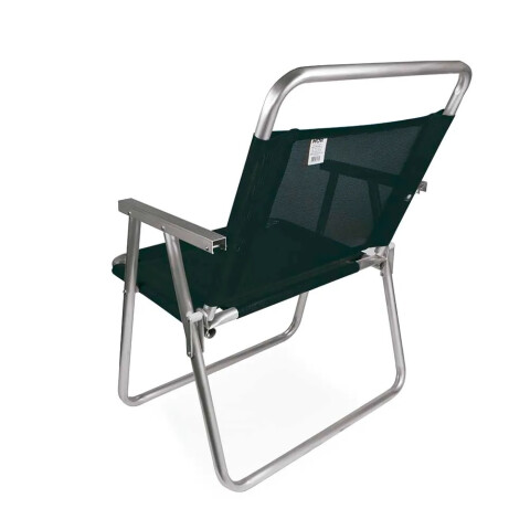 SILLA PLEGABLE DE ALUMINIO OVERSIZE NEGRO 5868 SILLA PLEGABLE DE ALUMINIO OVERSIZE NEGRO 5868