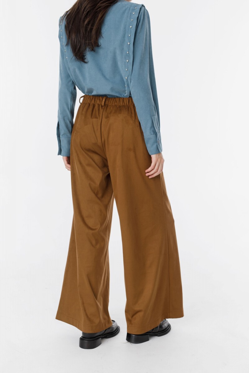 Pantalon Suede Camel
