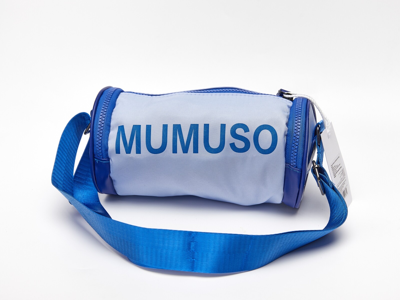 BOLSA DE GIMNASIO CILÍNDRICA (AZUL) 