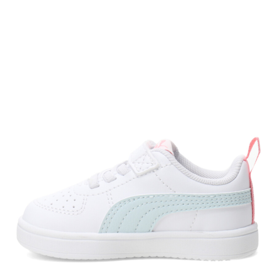 Championes Infantiles Puma Rickie Blanco - Celeste - Rosado