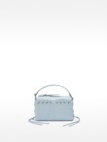 Bolso De Mano Trenzado Con Bandolera azul