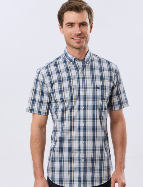 CAMISA CUADROS Marron