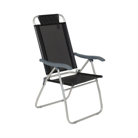 Silla Plegable de Aluminio 4 Posición NEGRO
