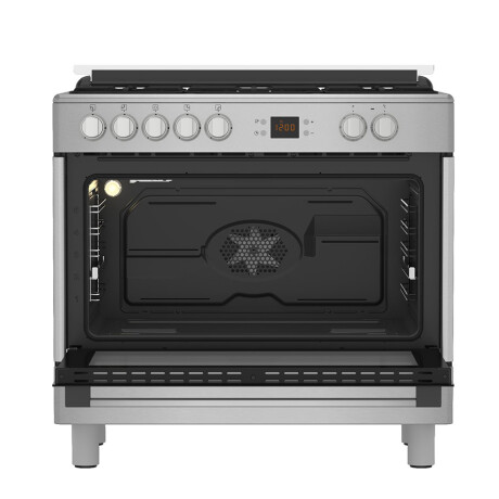 Cocina Combinada con 5 Hornallas y Ventilador Beko GM15321DX