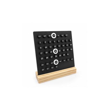 Calendario magnético de escritorio 13x15cm Negro