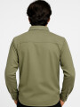Camisa Denin Verde Oliva Oscuro