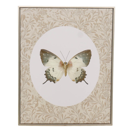 CUADRO BUTTERFLY I, 40 NATURAL/BEIGE PAPEL WP2514737B