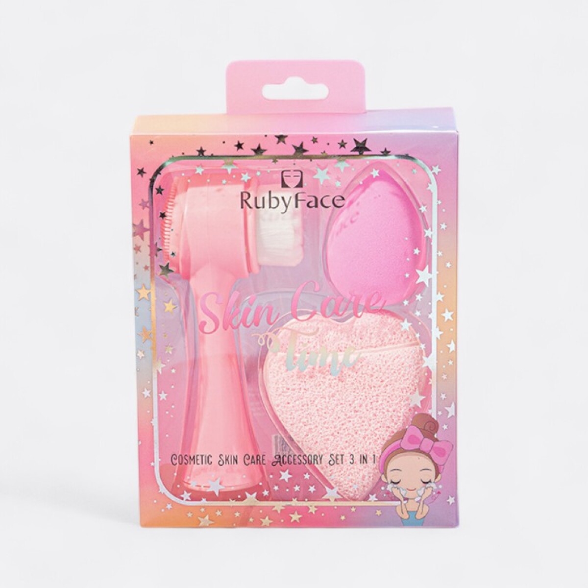 Set De Skincare Cuidado Facial - Rosa Claro 