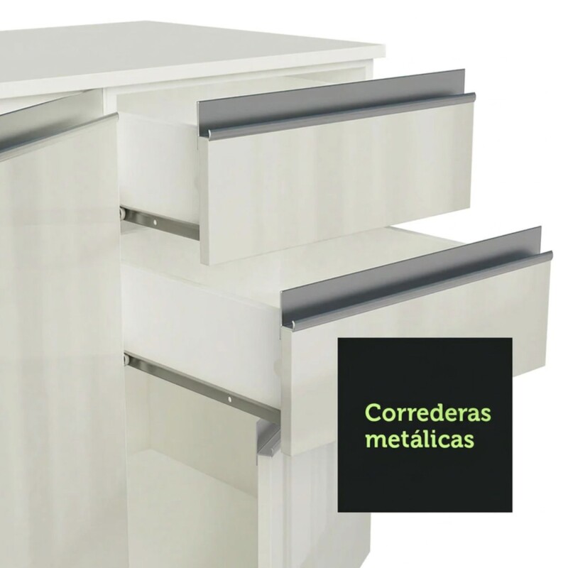 Mueble de cocina y encimera compacta Lumax MDF 120cm blanco Mueble de cocina y encimera compacta Lumax MDF 120cm blanco