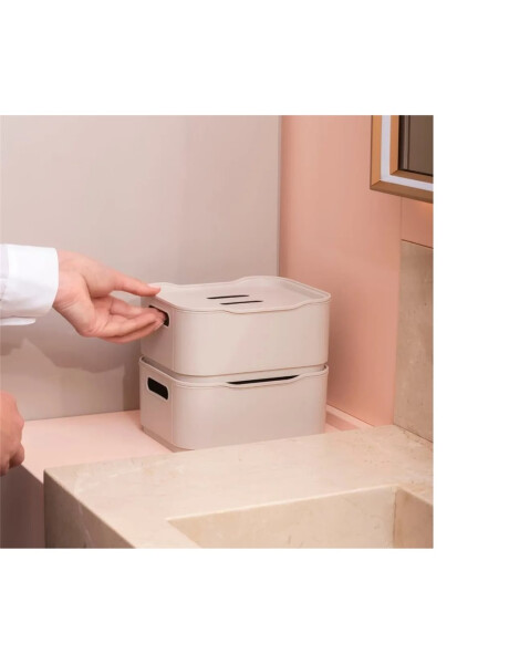 CESTO C/TAPA PLASTICO FIT 18.5x15x8CM LIGHT GRAY CESTO C/TAPA PLASTICO FIT 18.5x15x8CM LIGHT GRAY