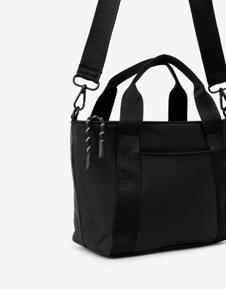 City Nylon Cartera City Con Correa - Negro
