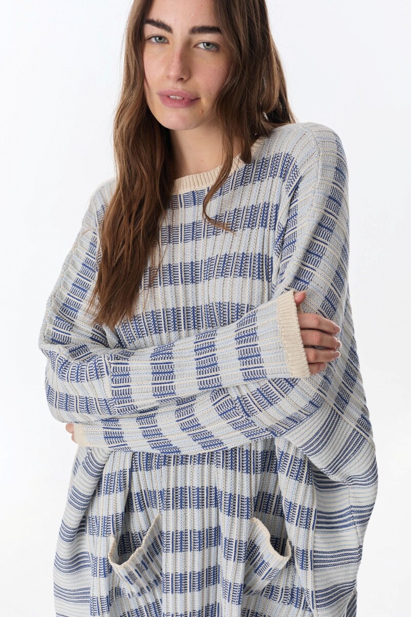 Sweater Tropea Azul/Celeste
