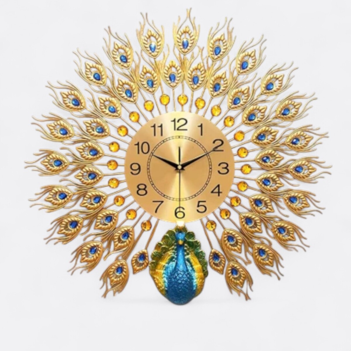 Reloj De Pared Pavo Real Imperial 